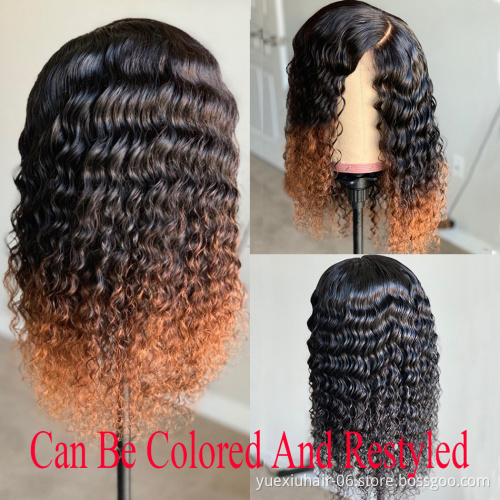 Deep Wave 360 Wig Fast Shipping Deep Curly Wave Brazilian Human Hair Cuticle Aligned Baby Hair  Lace Frontal Wig